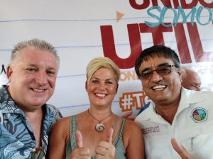 Dave and Shani with the Mayor of Cabo San Lucas